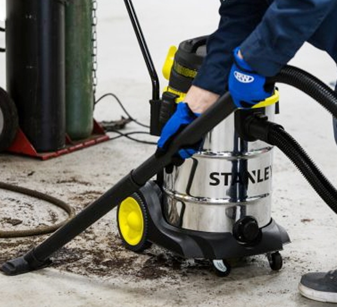 Máy hút bụi 3 chức năng - Khô/Ướt/Thổi - Hiệu Stanley USA - SL19501-12B - motor 2 tầng